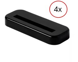 4 stuks kaarten standaard - geschikt voor beoordeelde kaarten PSA- graded card holder PSA - zwart - pokemon kaarthouder