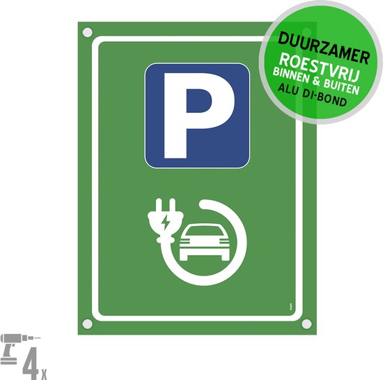 Parkeerbord Laadpunt met boorgaten