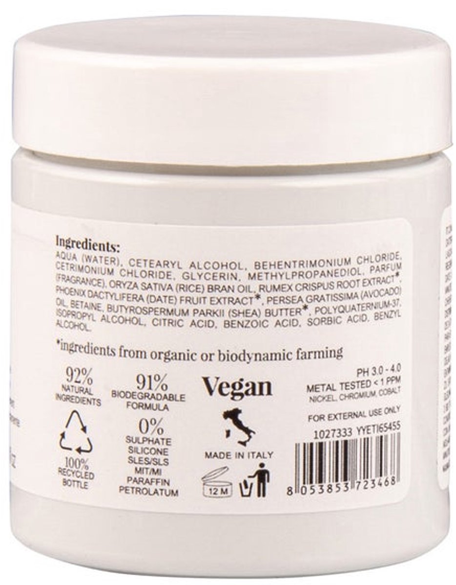 Nook Beauty Family Organic Hair Care Romice&Dattero Crema Suprema 75ml - Regenerating conditioner for chemically treated hair