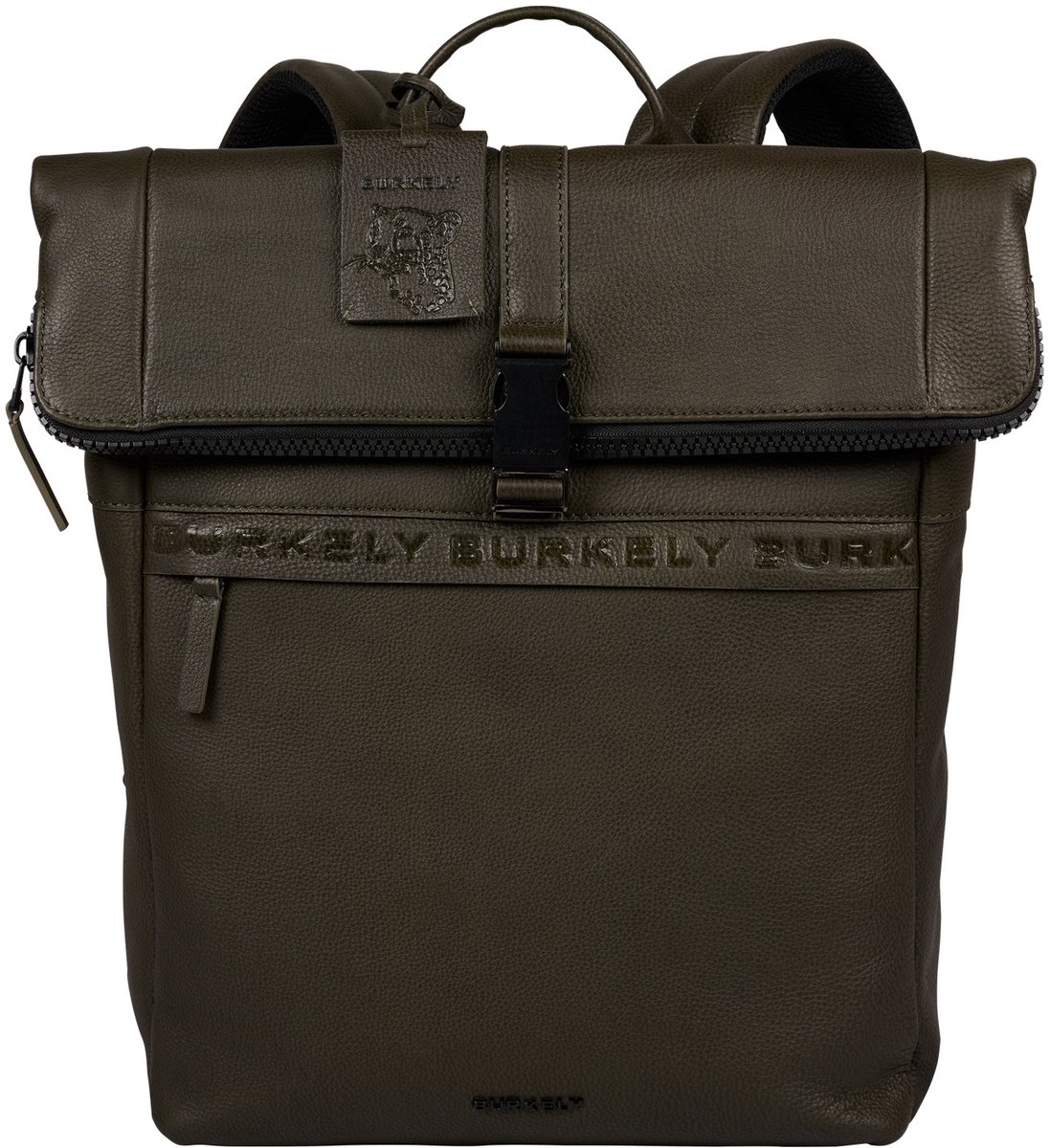 Burkely Minimal Mason Rolltop Backpack 14" - Rugzak - Volwassenen - Groen
