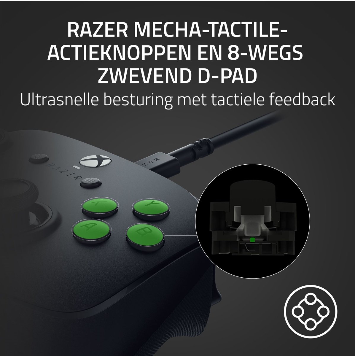 Razer Wolverine V3 Tournament Editie - Bedrade Controller - Zwart thumbnail 3