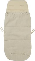 Meyco Baby Uni buggy voetenzak en inlegger - pre-washed hydrofiel - sand - 45x130cm (2-in-1)
