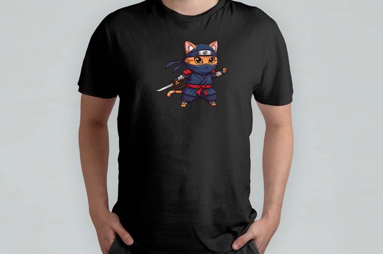 Kitty Chaos - T Shirt - Japanese - Anime - Vibes - KawaiiCulture - MangaMagic - OtakuWorld - SakuraSeason - Japanse - KawaiiCultuur - OtakuWereld - SamuraiGeest - Funny - Sushi
