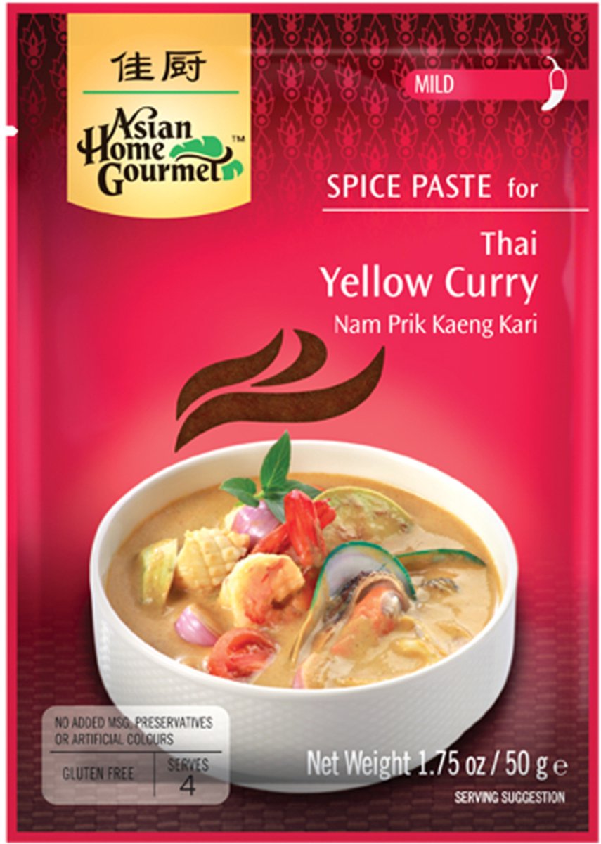 Asian Home Gourmet Thaise Gele Curry 12 x 50 g