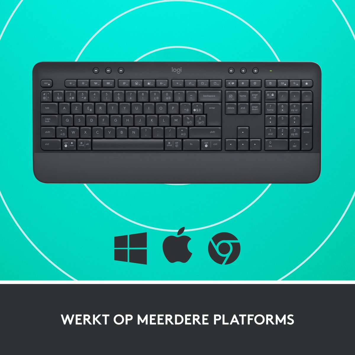 Logitech Signature K650 Draadloos Toetsenbord met Polssteun thumbnail 5