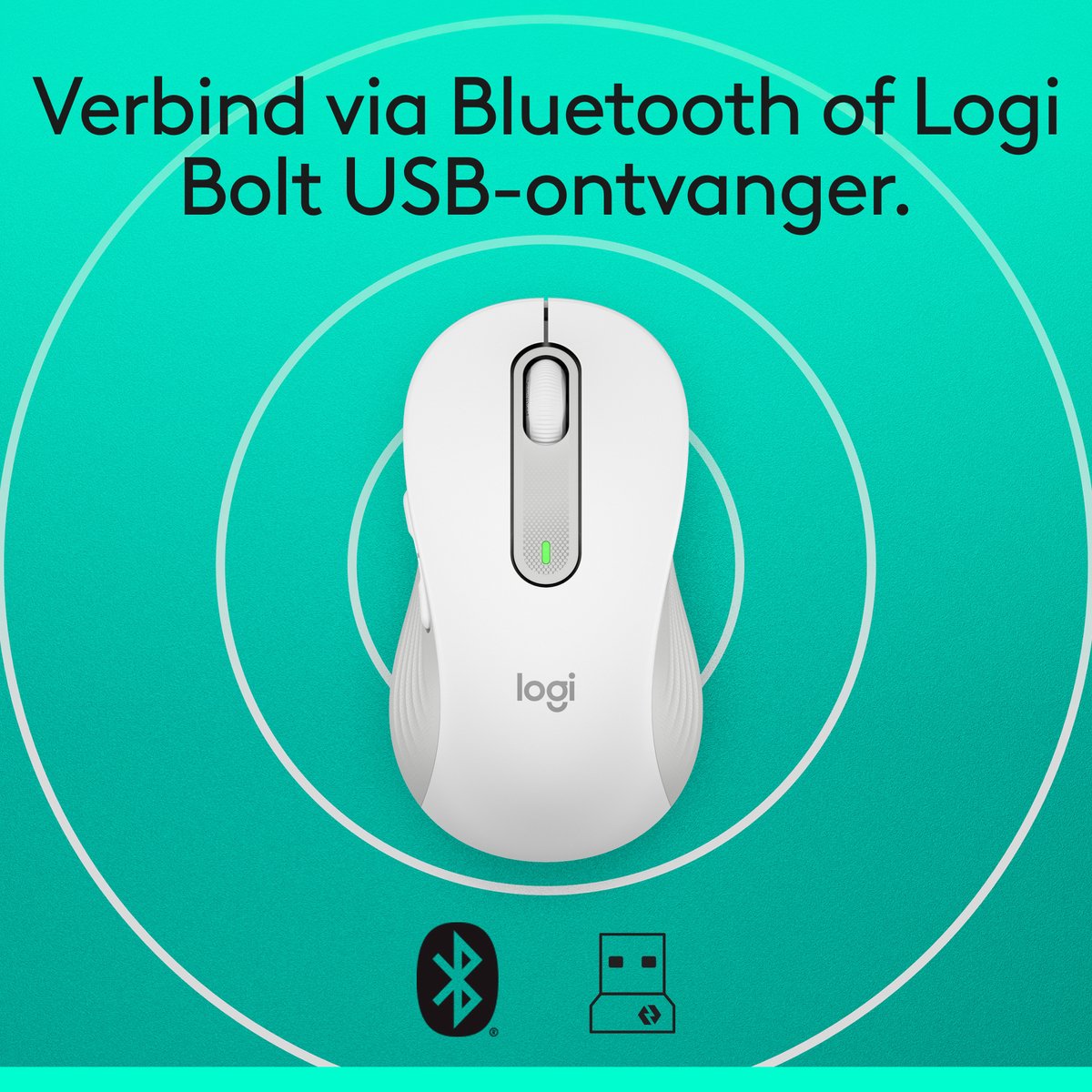 Logitech Signature M650 - Draadloze Muis - Wit thumbnail 2