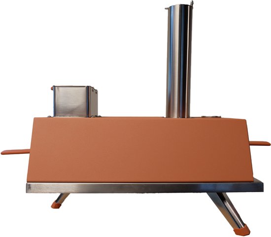 Buitenkado Pizzaoven Terracotta - 69x40x44cm - Houtgestookt van Buitenkado — afbeelding 3