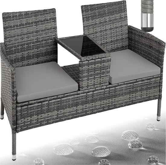 Tectake® - wicker tuinbank