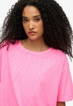 T-shirt manches courtes à épaules tombantes Superdry Studios Rose XS Femme