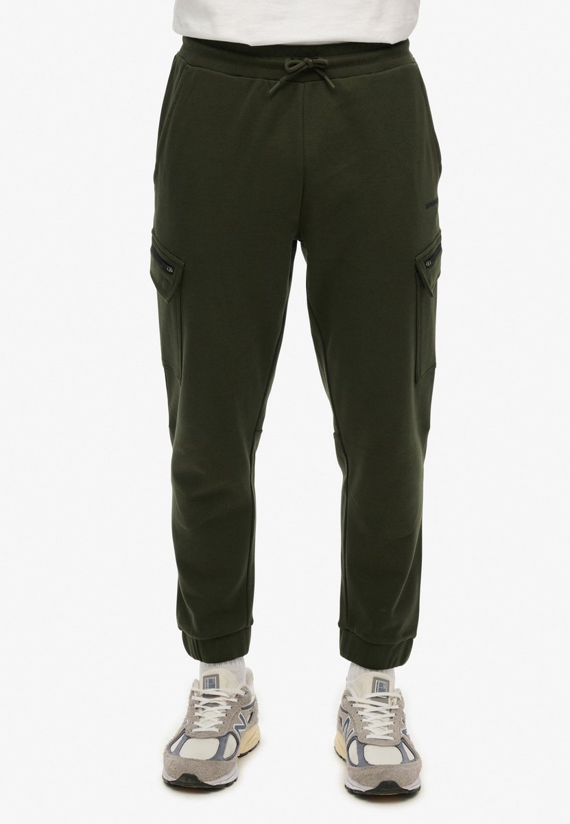 Superdry Tech Cargo joggingbroek met logo Heren Broeken Groen