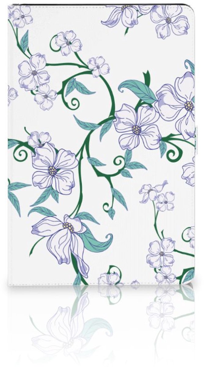 Samsung Galaxy Tab S7 FE | S7+ | S8+ Uniek Tablet Cover Blossom White