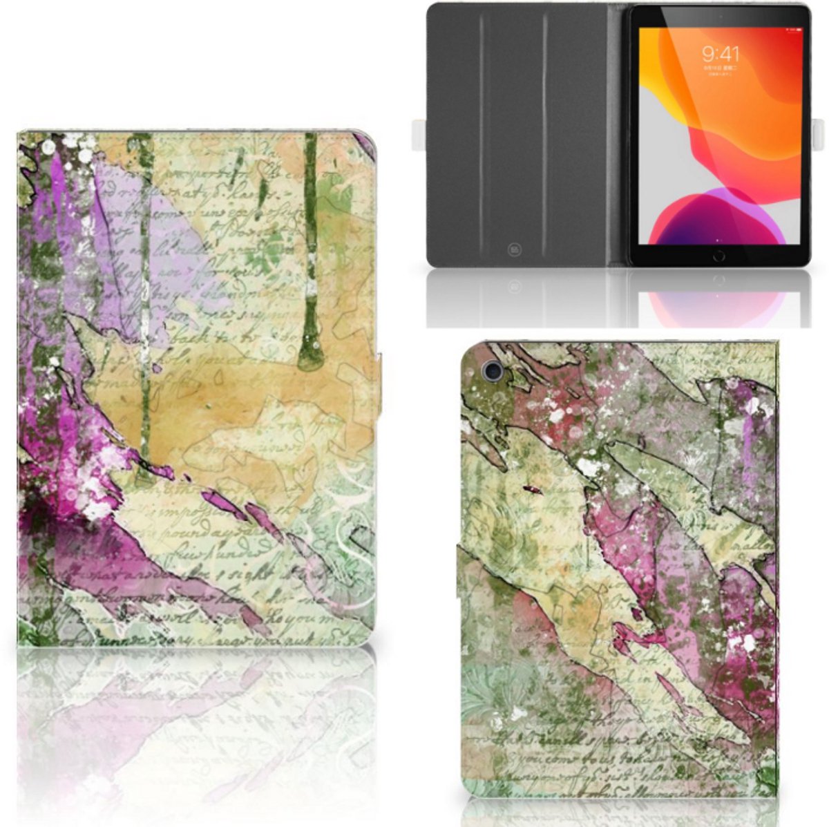 Hoes iPad 10.2 2019 | iPad 10.2 2020 | 10.2 2021 Letter Painting