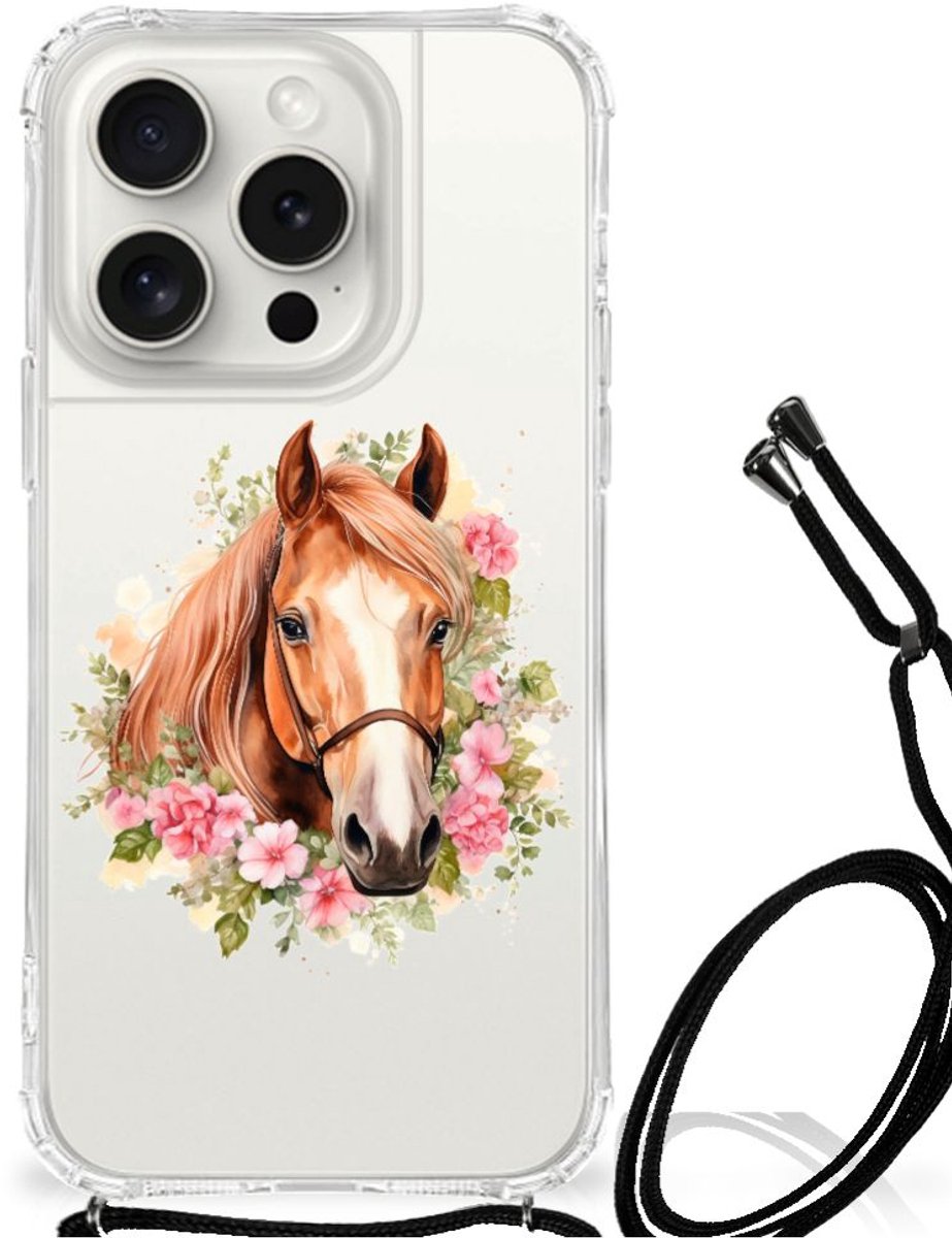 Case Anti-shock voor iPhone 15 Pro Paard