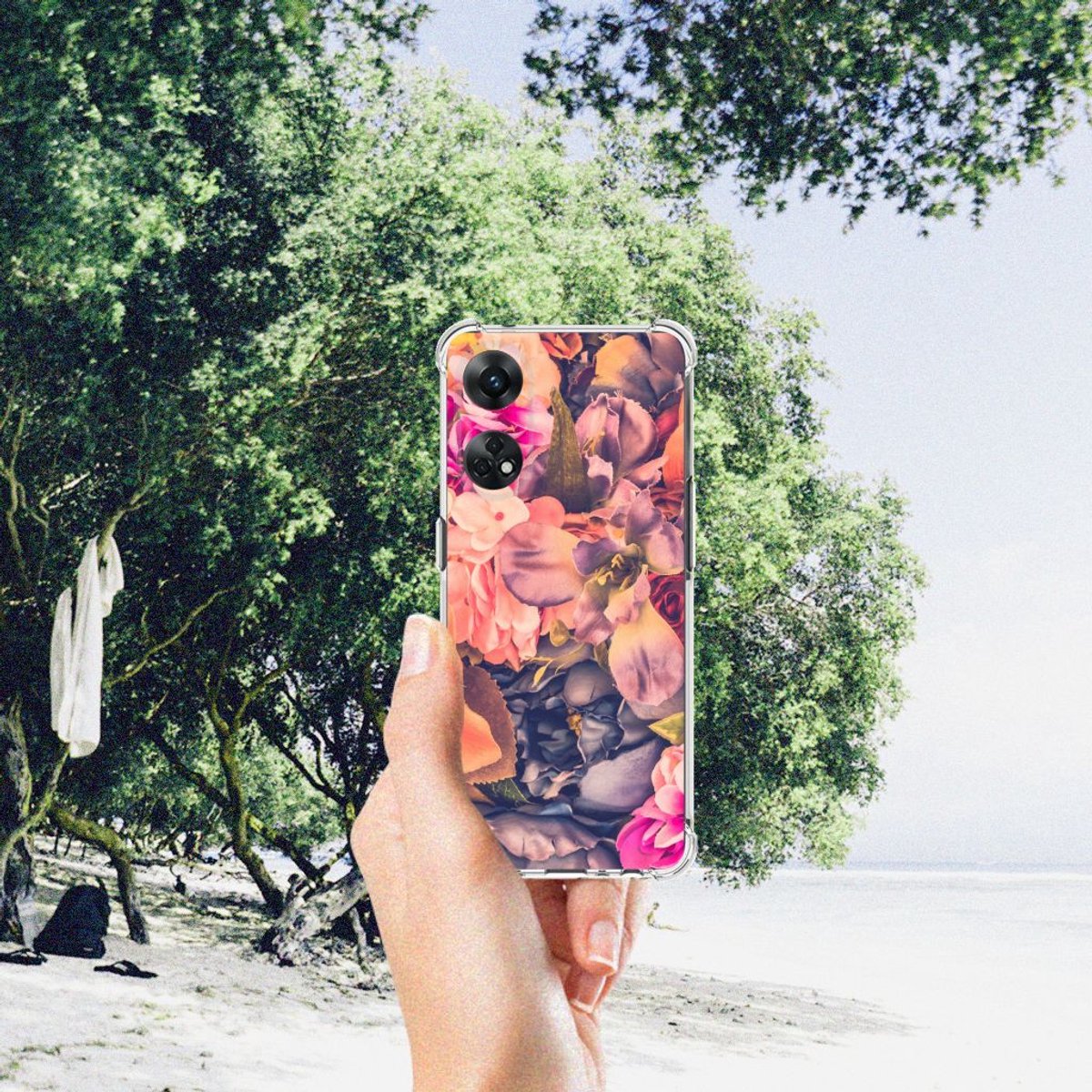 OPPO Reno8 T 4G Case Bosje Bloemen