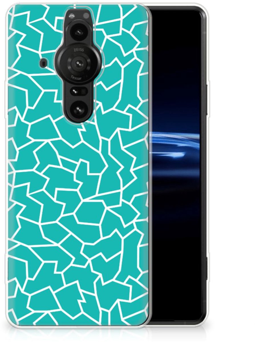 Sony Xperia Pro-I Hoesje maken Cracks Blue