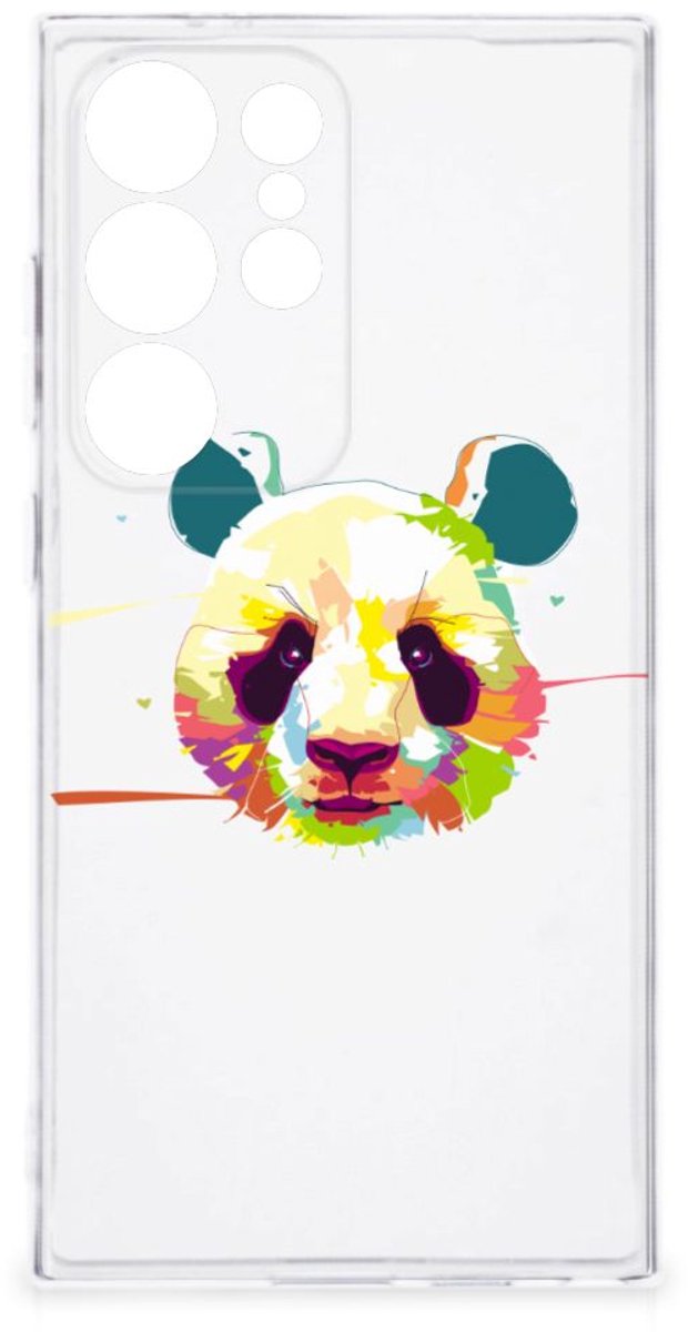 Samsung Galaxy S24 Ultra Telefoonhoesje met Naam Panda Color