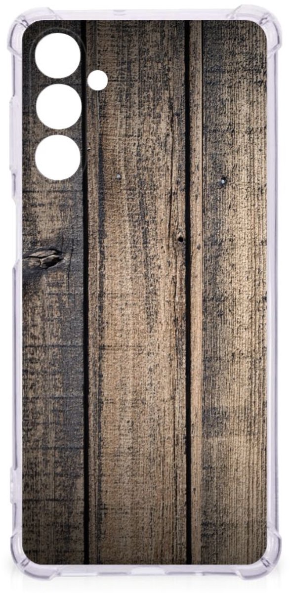 Samsung Galaxy M54 Stevig Telefoonhoesje Steigerhout