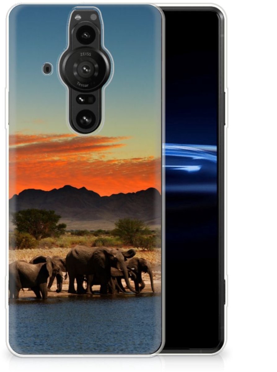 Sony Xperia Pro-I TPU Hoesje Olifanten