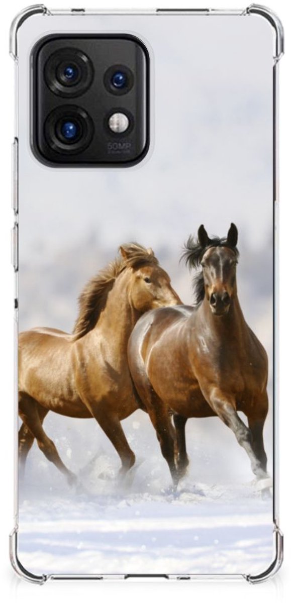 TPU Case Anti-Shock voor Motorola Edge 40 Pro Case Anti-shock Paarden