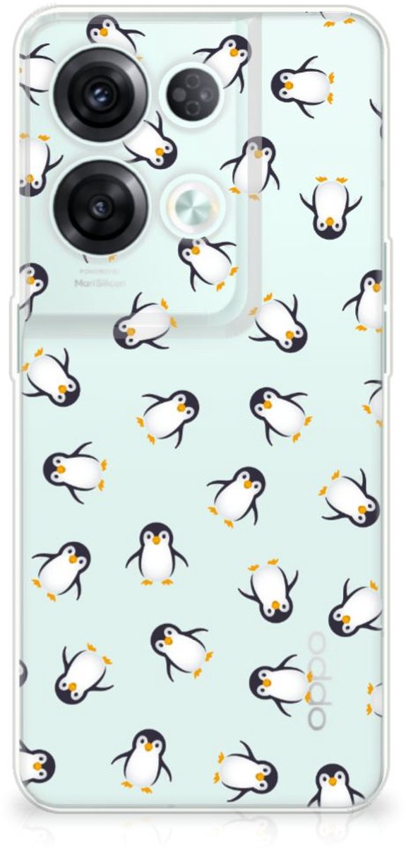 TPU bumper voor OPPO Reno8 Pro Pinguïn