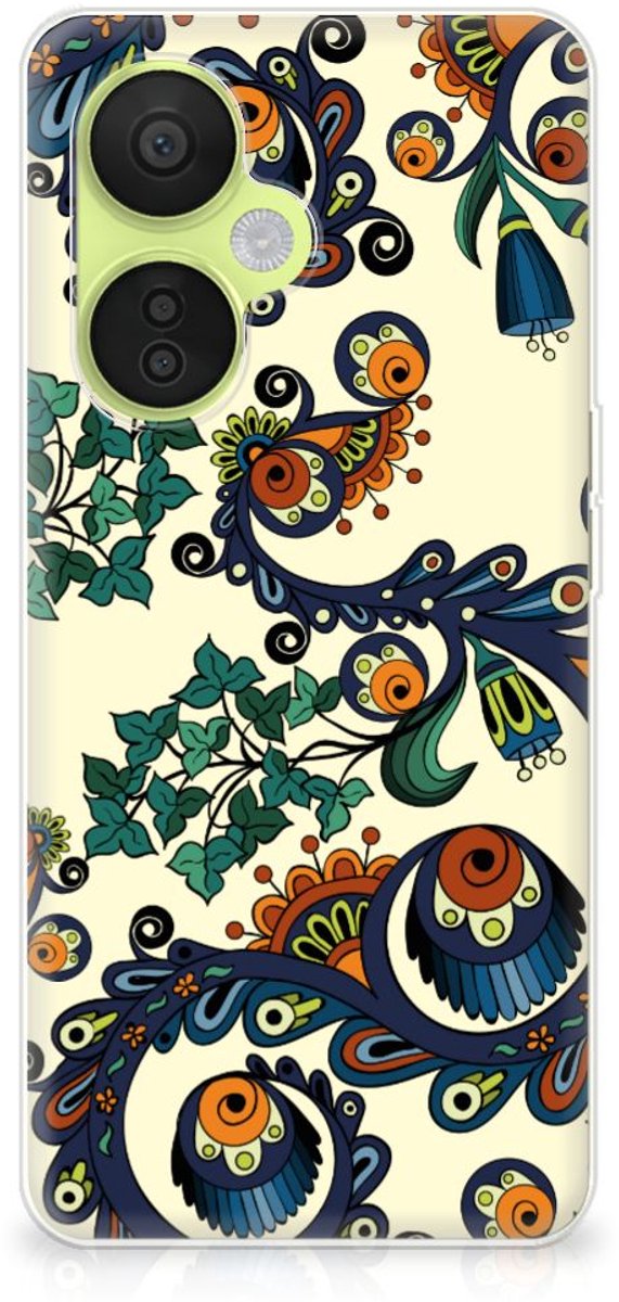 Siliconen Hoesje OnePlus Nord CE 3 Lite Barok Flower