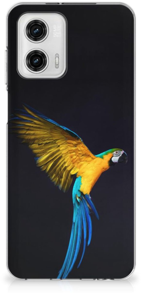 Motorola Moto G73 TPU Hoesje Papegaai