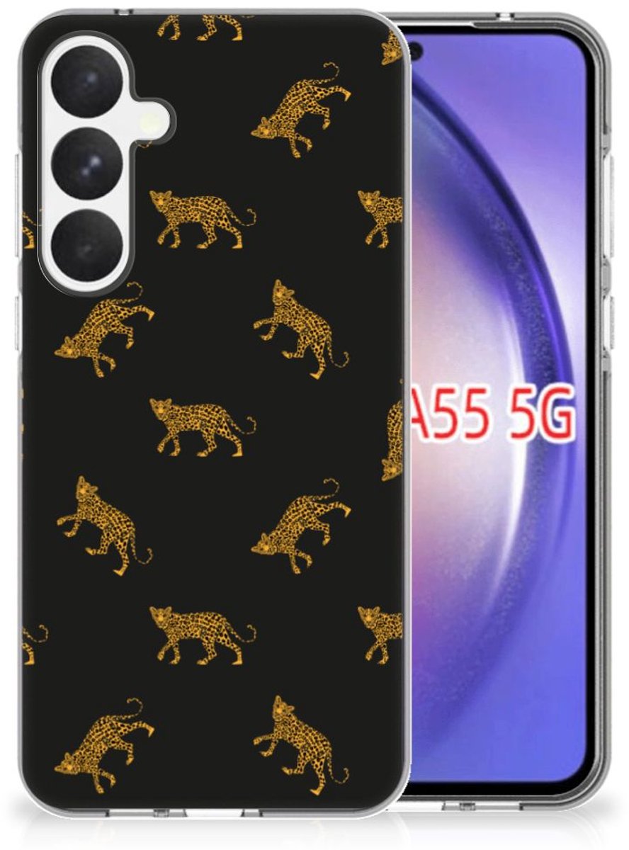 TPU Hoesje voor Samsung Galaxy A55 Leopards