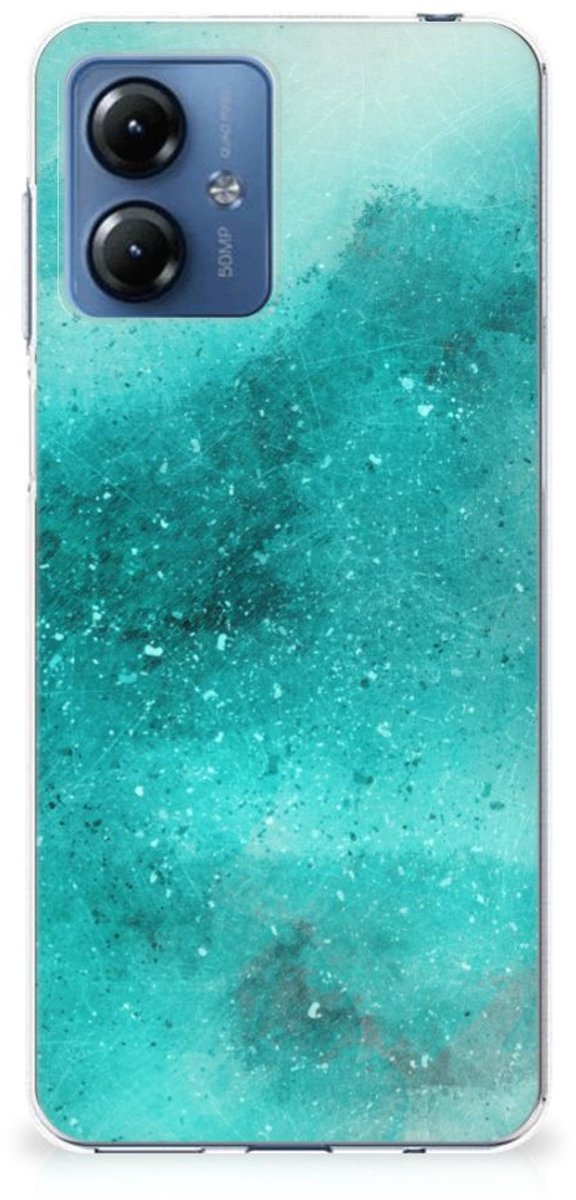 Hoesje maken Motorola Moto G14 Painting Blue