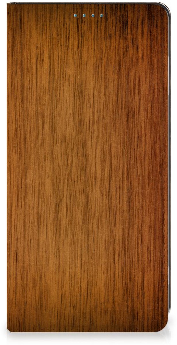 Motorola Moto G53 Book Wallet Case Donker Hout