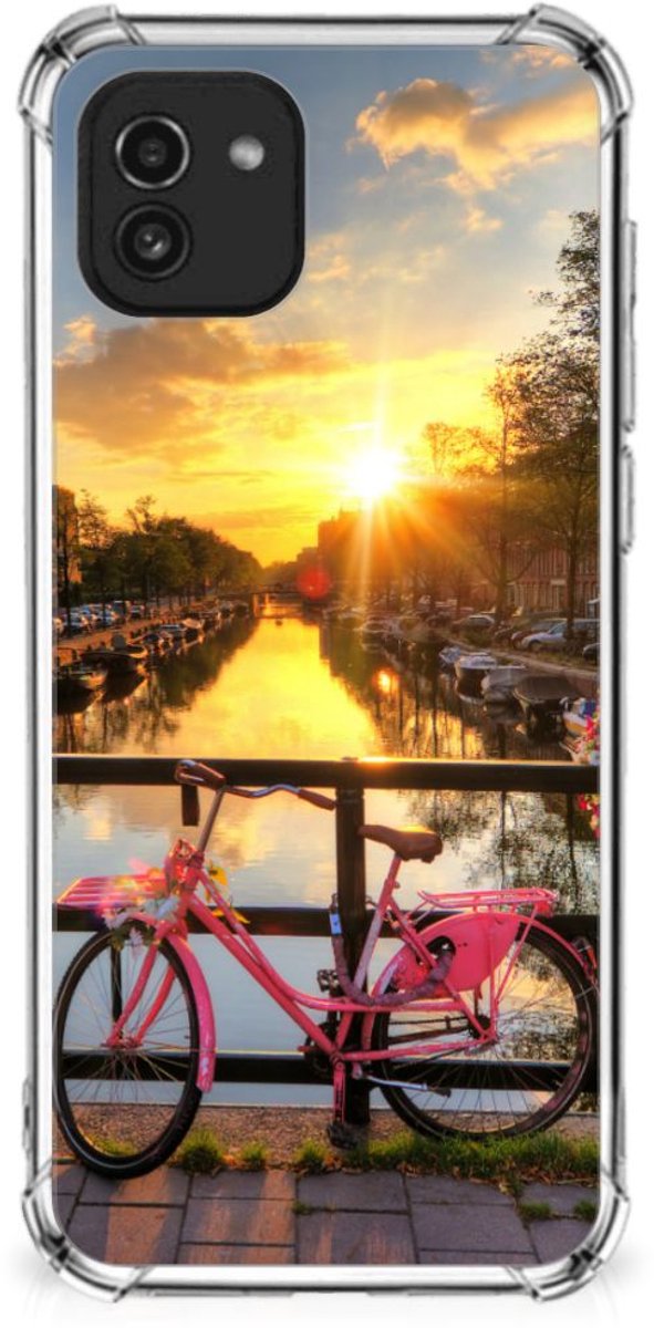 Samsung Galaxy A03 Telefoonhoesje met valbescherming Amsterdamse Grachten