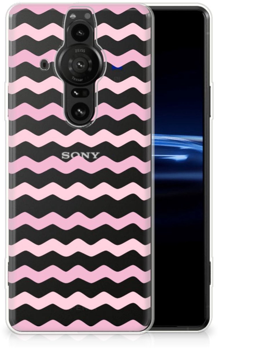 Sony Xperia Pro-I TPU bumper Waves Roze