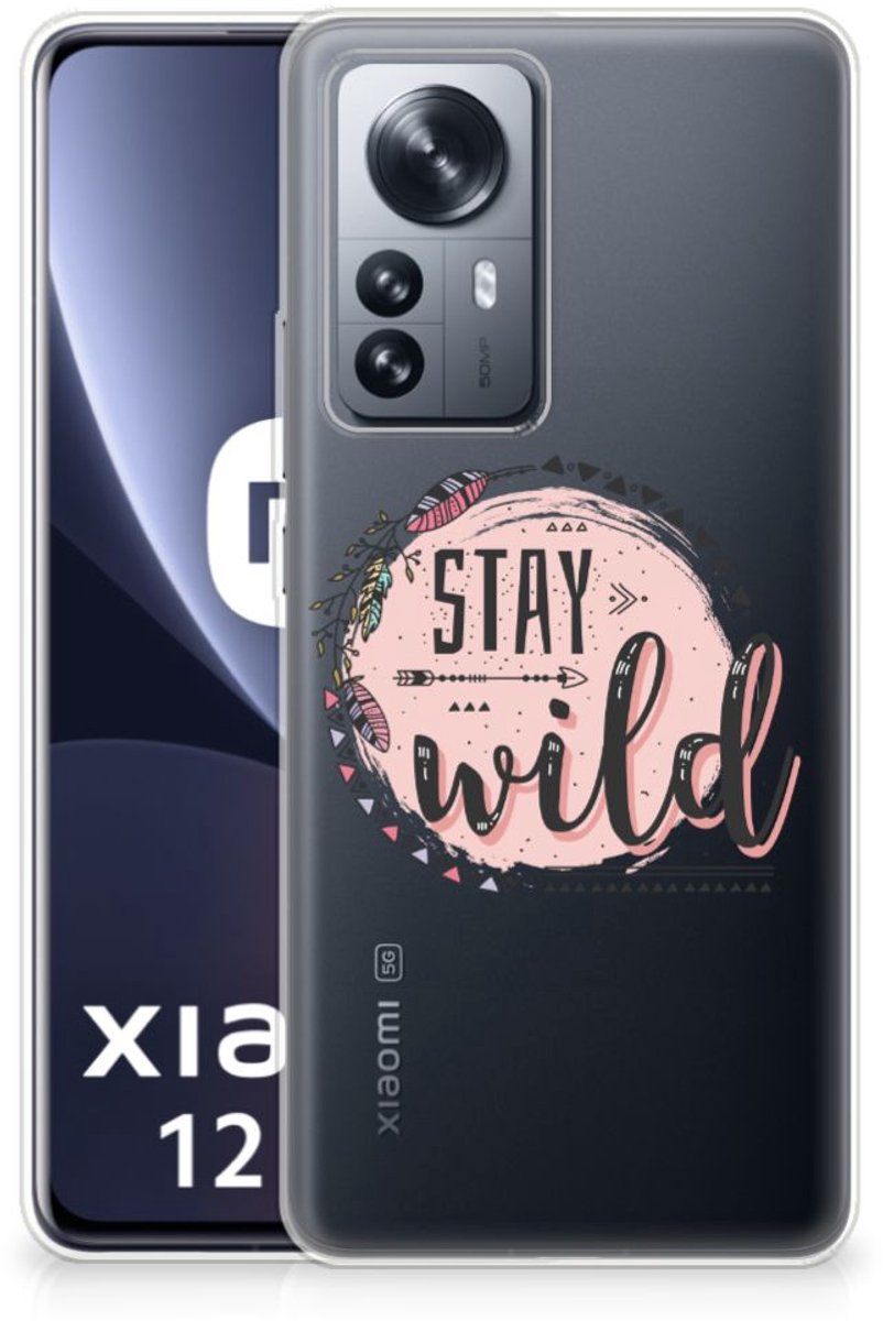 Xiaomi 12 Pro Telefoonhoesje met Naam Boho Stay Wild