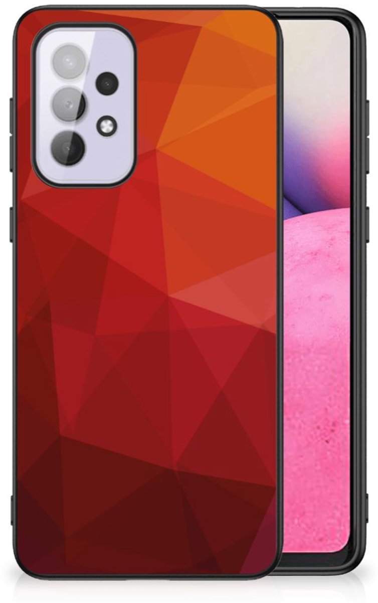 Backcover voor Samsung Galaxy A33 5G Polygon Red