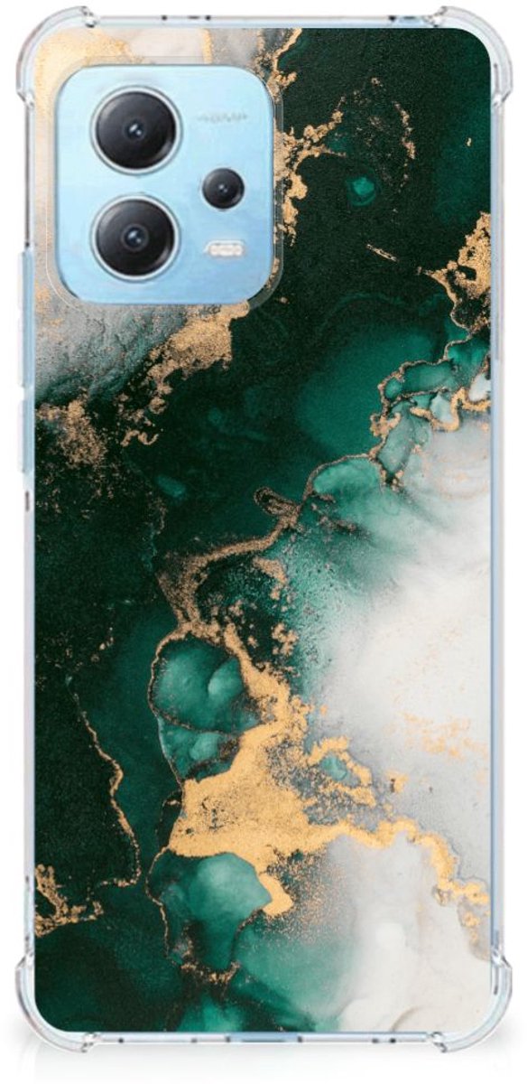 Anti-Shock Hoesje voor Xiaomi Redmi Note 12 5G Marmer Groen