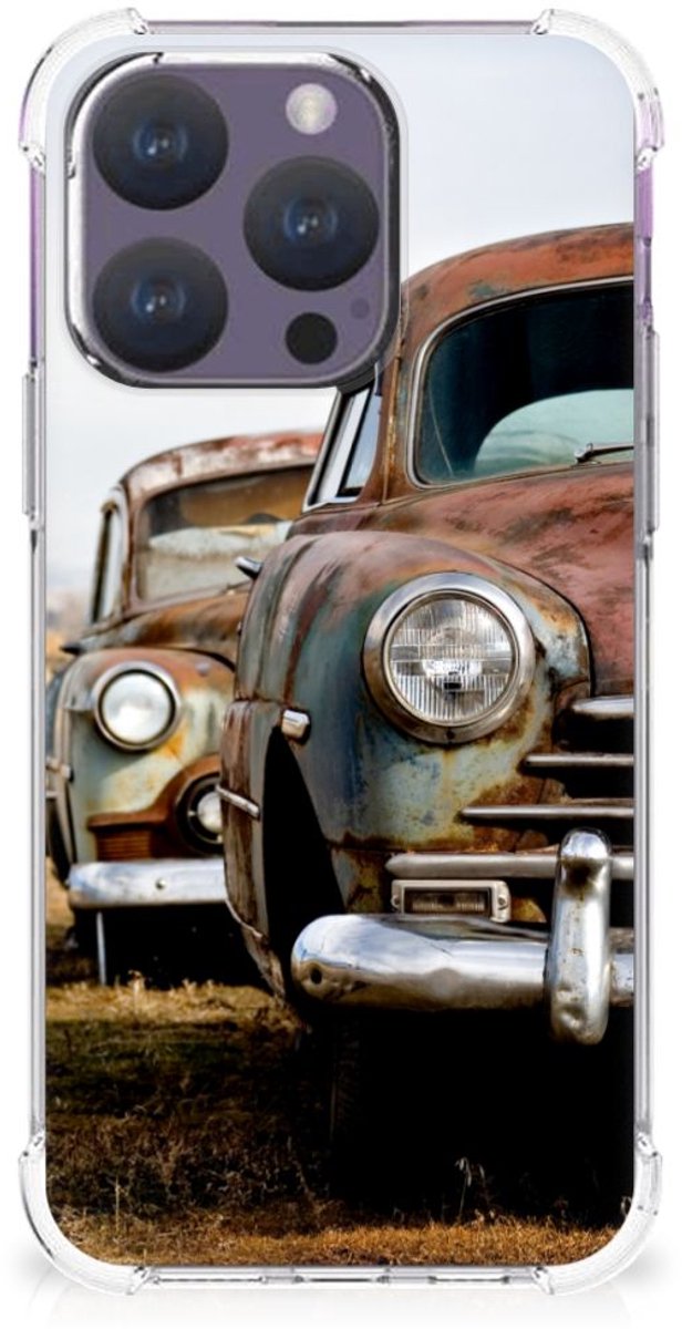 iPhone 15 Pro Anti-shock Hoesje met foto Vintage Auto