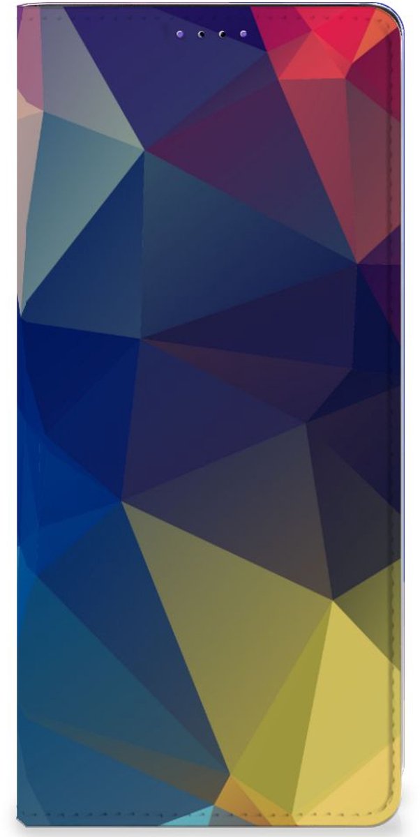Samsung Galaxy A22 5G Stand Case Polygon Dark