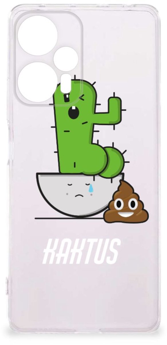 Xiaomi Poco F5 Telefoonhoesje met Naam Cactus Poo