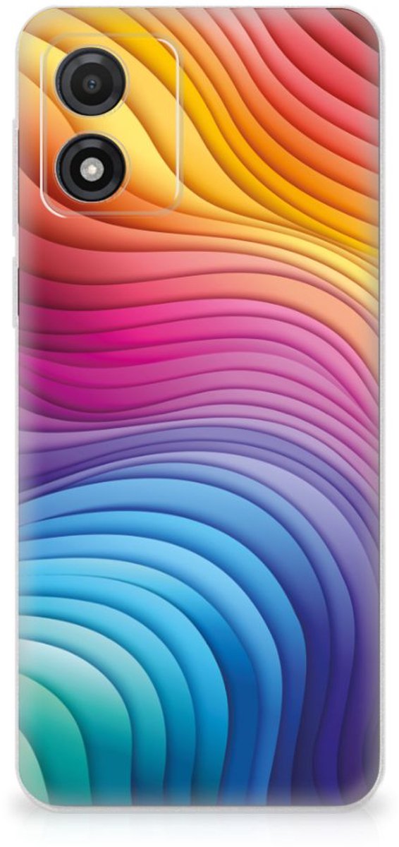 TPU Hoesje voor Motorola Moto E13 Regenboog