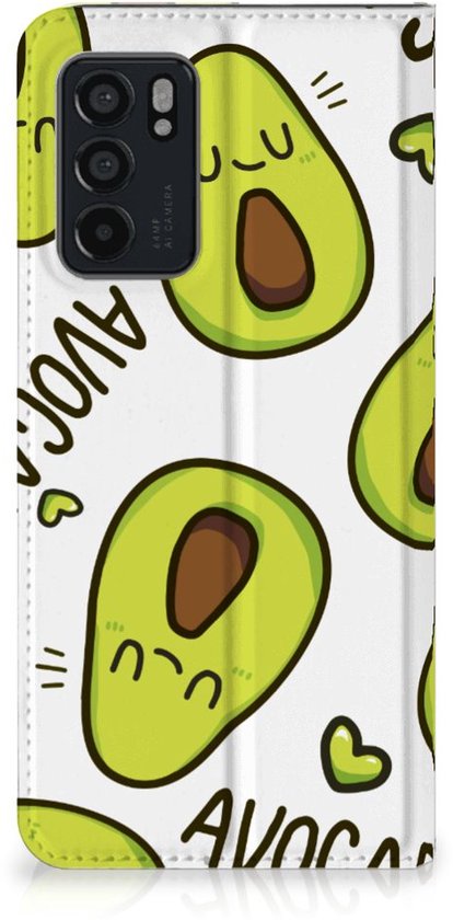 Bookcase mobile cadeau de la Saint-Valentin Cheveux OPPO Reno6 5G Smart Cover Case avocat chant