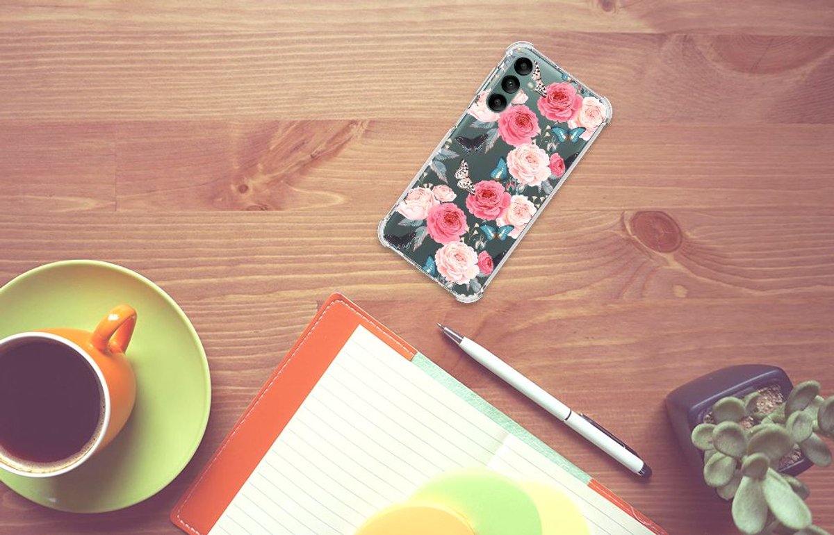 Samsung Galaxy A24 Case Butterfly Roses