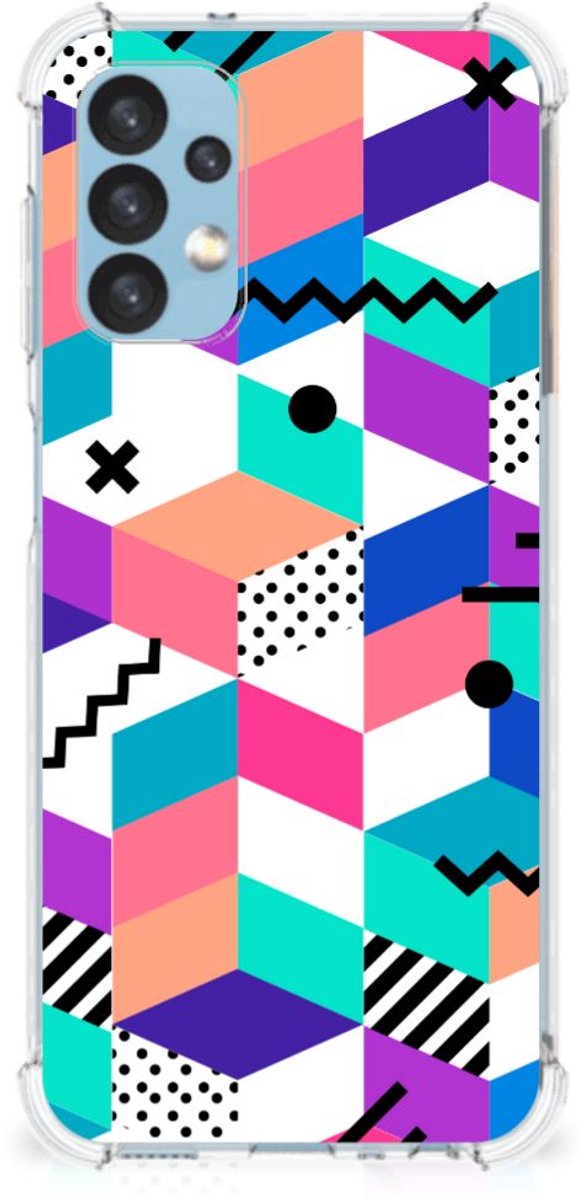 Samsung Galaxy A13 (4G) Shockproof Case Blokken Kleurrijk