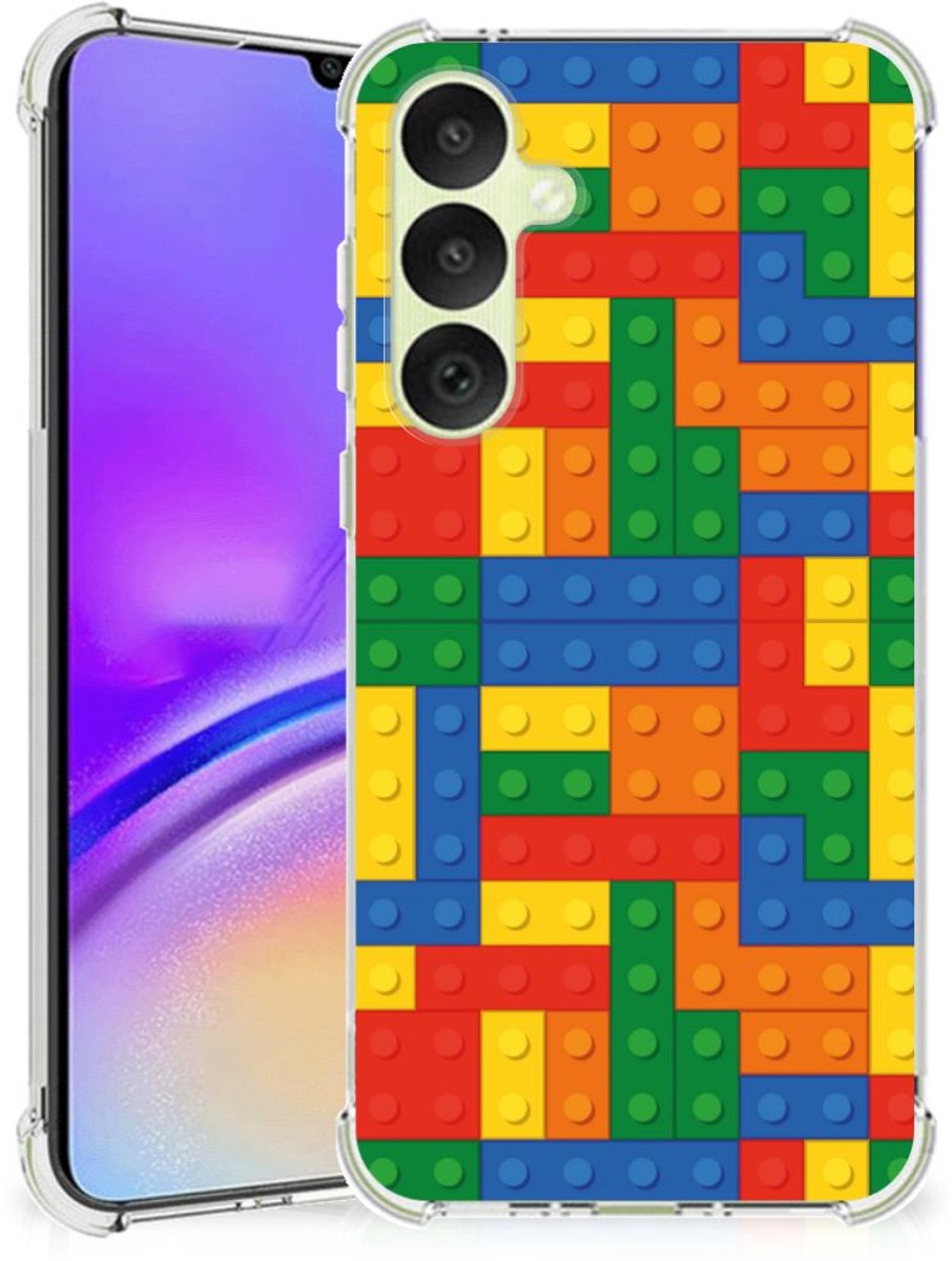 Samsung Galaxy A35 Doorzichtige Silicone Hoesje Blokken