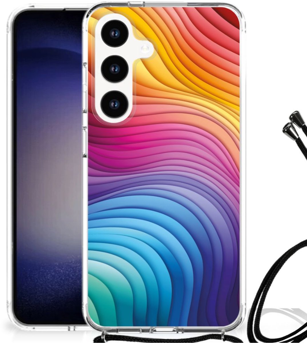 Shockproof Case voor Samsung Galaxy S24 Regenboog