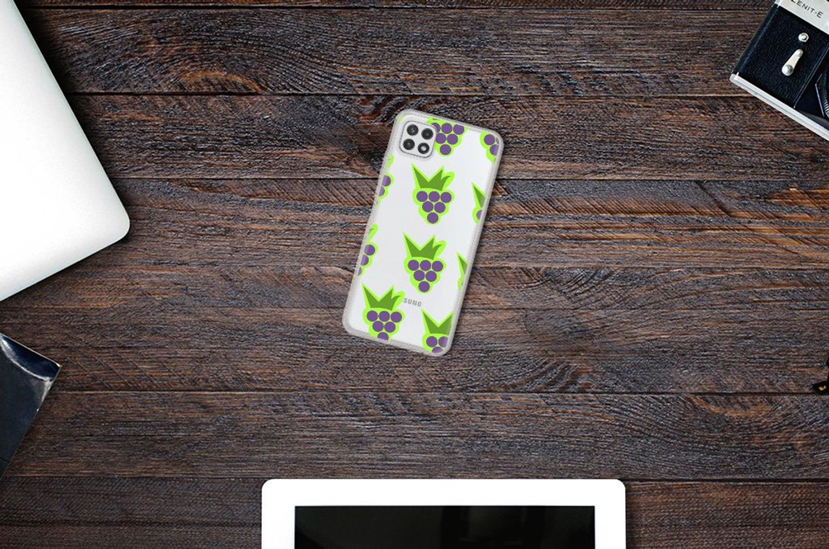 Samsung Galaxy A22 5G Siliconen Case Druiven