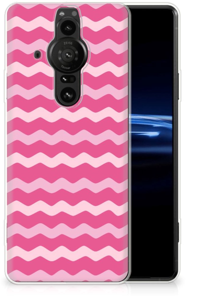 Sony Xperia Pro-I TPU bumper Waves Pink