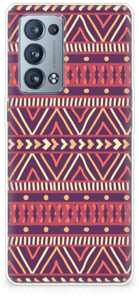 OPPO Reno 6 Pro Plus 5G TPU bumper Aztec Paars
