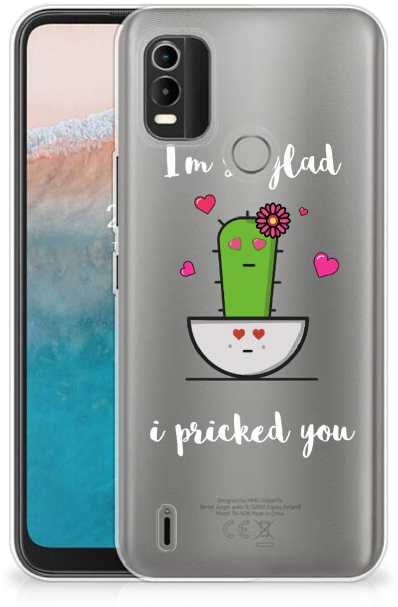 Nokia C21 Plus Telefoonhoesje met Naam Cactus Glad