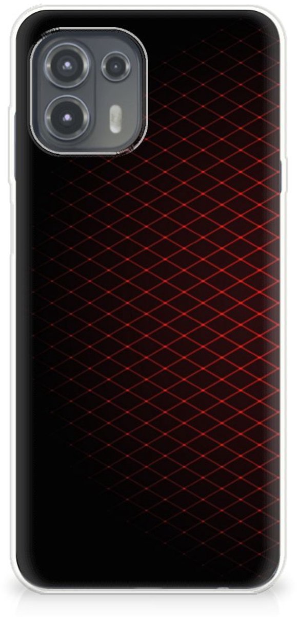 Motorola Edge 20 Lite TPU bumper Geruit Rood