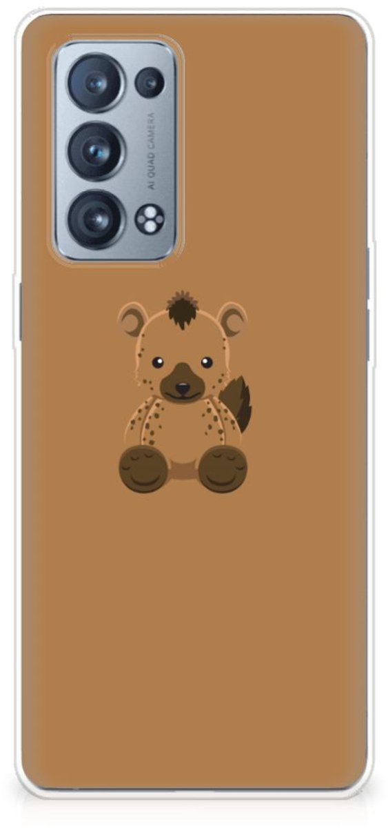 OPPO Reno 6 Pro Plus 5G Telefoonhoesje met Naam Baby Hyena