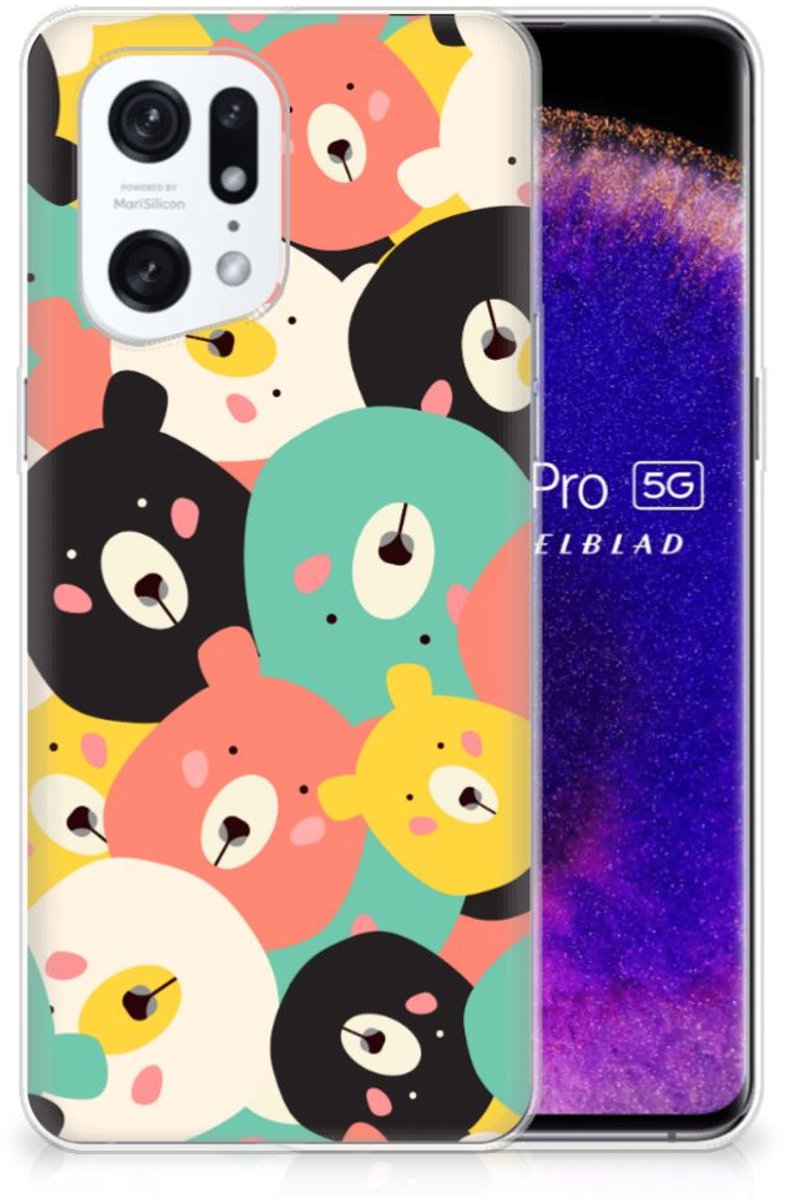 OPPO Find X5 Pro Telefoonhoesje met Naam Bears